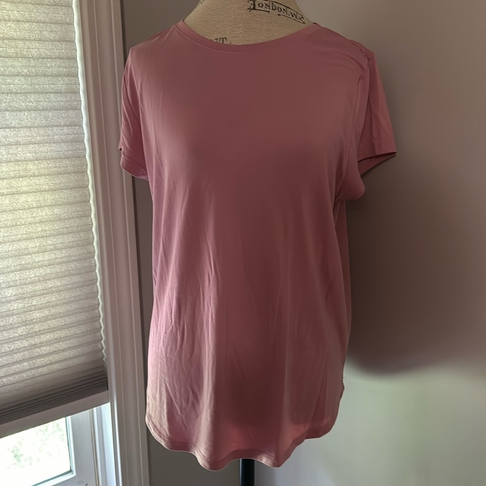 Hello Mello Pink Dream Tee Crew Neck Short Cap Sleeves NWOT